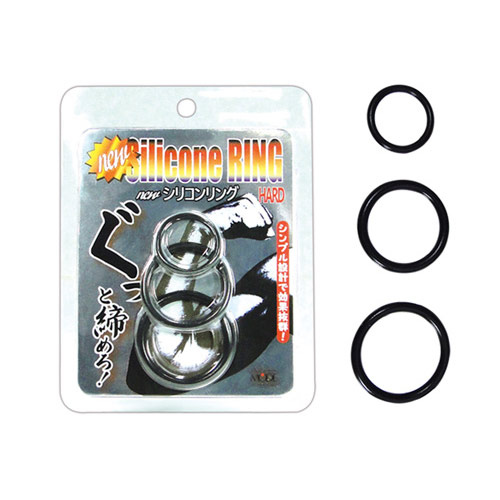 【直徑2-3.3cm】日本MODE．シリコンリング ハード（ブラック）猛男屌環 鎖精環 屌環✧