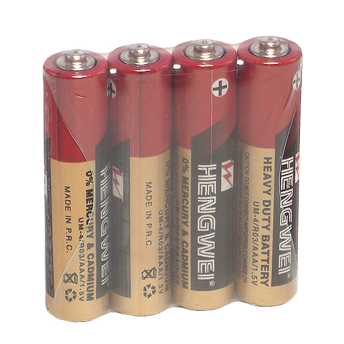 【HENGWEI】4號環保碳鋅電池(4顆入)【購物即送禮】