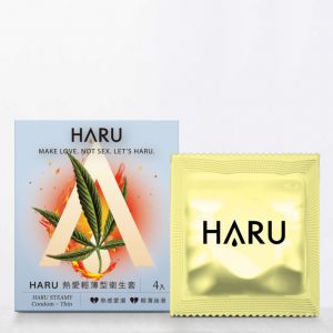 【HARU】STEAMY 熱愛輕薄型保險套 – Thin 4入