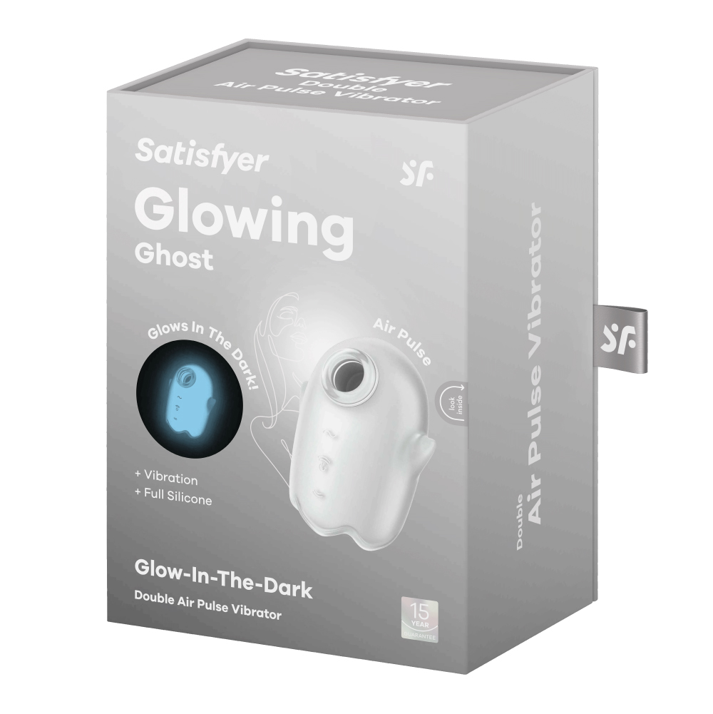 【德國Satisfyer】 Glowing Ghost 發光吸吮陰蒂震動器  亮【11種吸吮頻率＋12種震動模式＋充電】原廠15年保固★