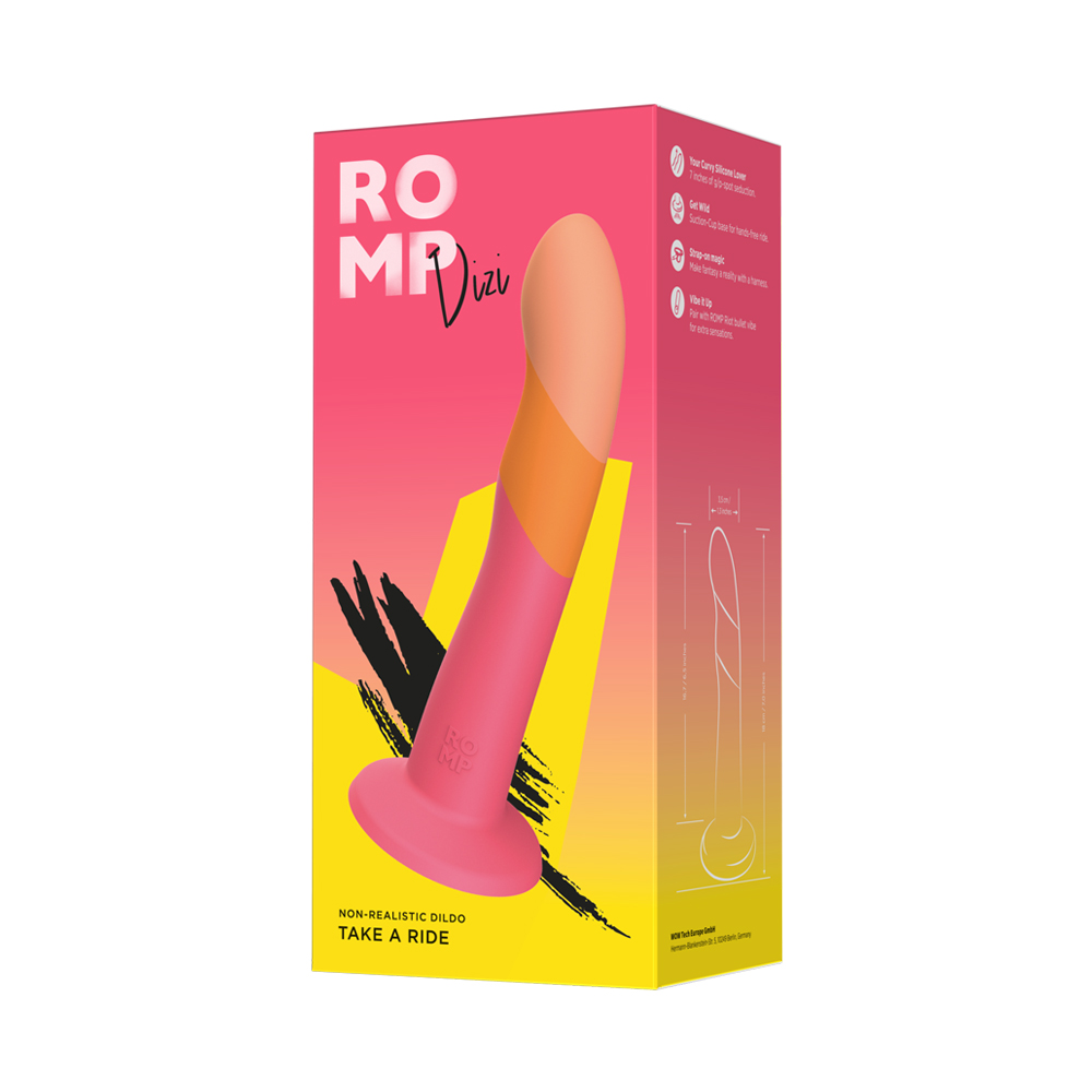 【德國ROMP】(長18cn 直徑3.5cm) Dizi 7吋矽膠陽具▶台灣永準公司貨保固2年★