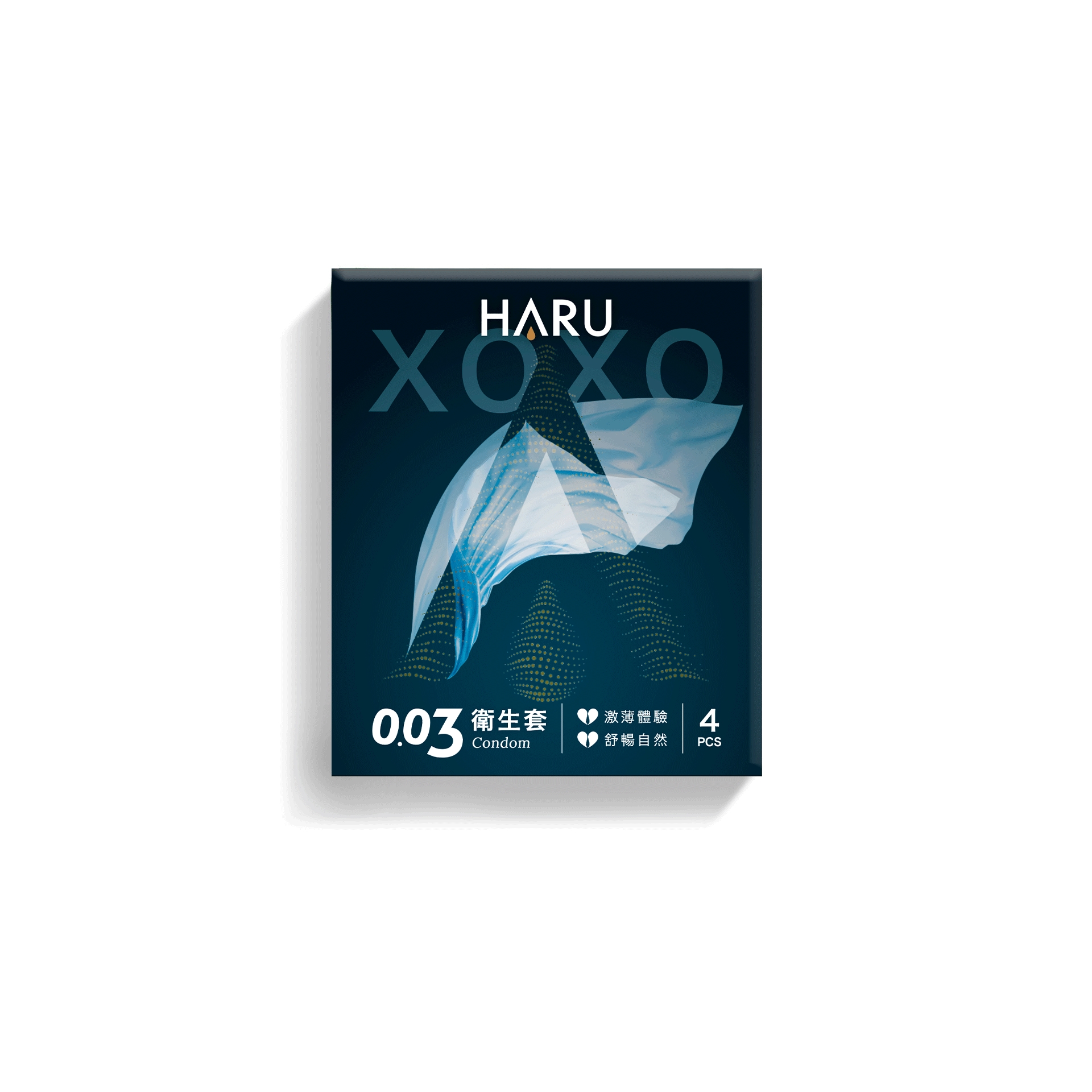 【52mm】HARU XOXO 舒暢激薄款 0.03保險套 4入