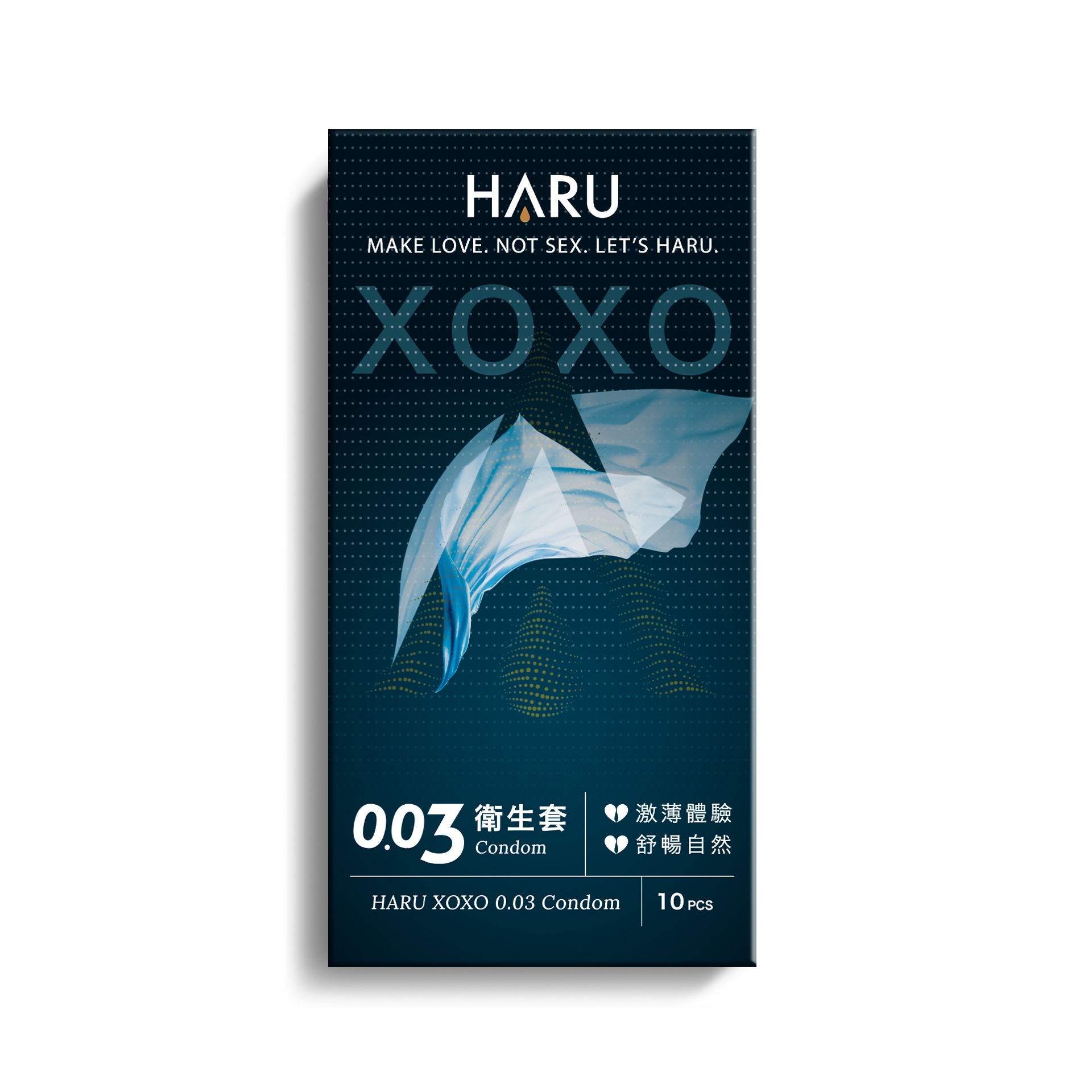 【52mm】HARU XOXO 舒暢激薄款 0.03保險套 10入