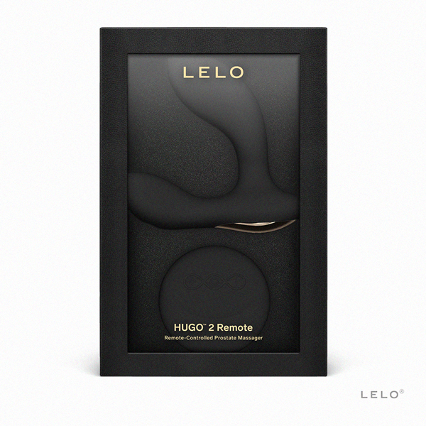 Lelo｜HUGO 2 Remote｜遙控式前列腺按摩震動器 黑【USB充電+防水+10種震動模式+APP連線+動作感應遙控器】★