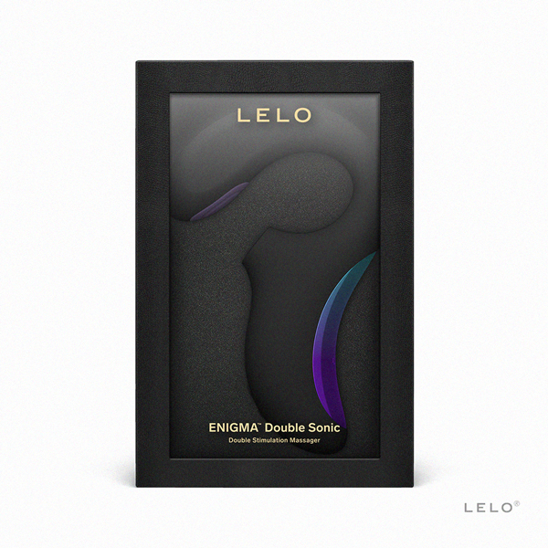 LELO｜Enigma Double Sonic｜智能版 吸吮震動按摩器 黑色【USB充電+APP連線+防水+8種震動模式】★