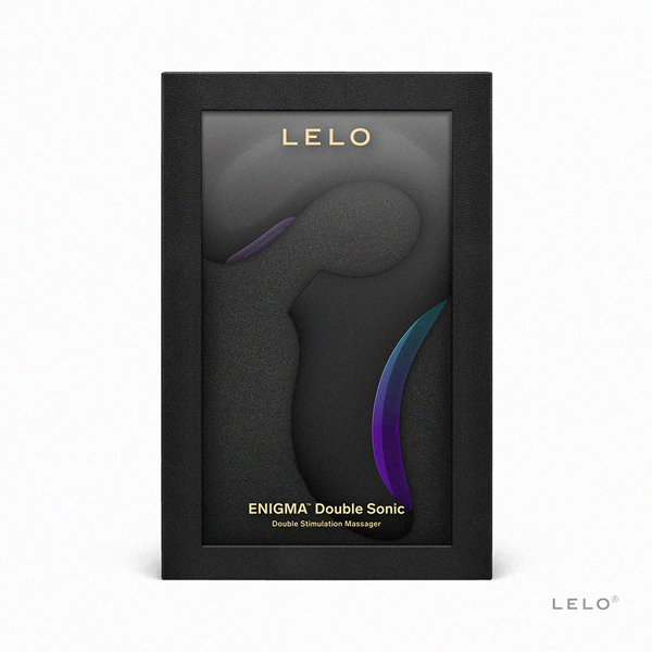 LELO｜Enigma Double Sonic｜智能版 吸吮震動按摩器 黑色【USB充電+APP連...