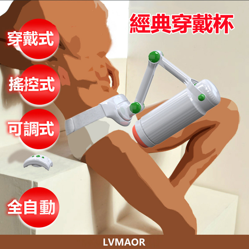 綠貓兒 多角度穿戴型遙控電動飛機杯【伸縮+夾吸+充電款】【19000元滿額尊榮禮】♥