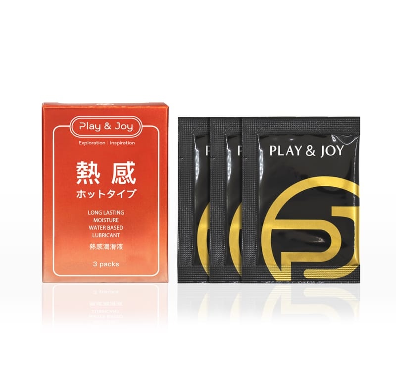 兩性專家推薦!台灣製造 Play&Joy狂潮‧瑪卡熱感激性潤滑液隨身包(3ml*3包入)