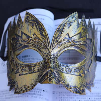 怪客銅色 性感面具 角色扮演萬聖節化妝舞會派對配件 【購物即送禮】♥