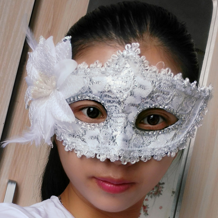 白色花朵公主情趣面具 性感面具 角色扮演萬聖節化妝舞會派對配件【5000元滿額尊榮禮】♥