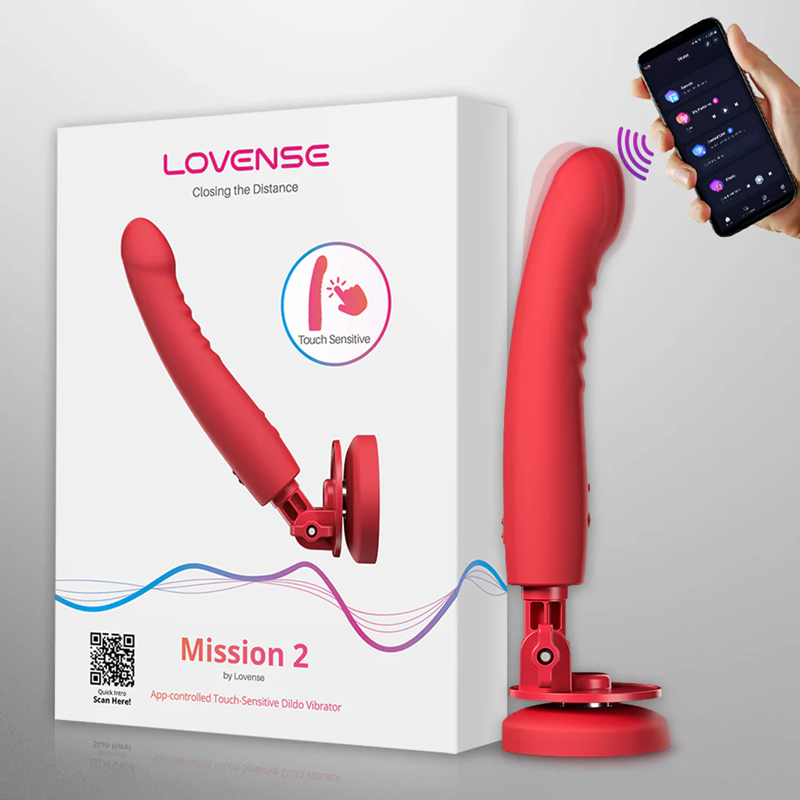 Lovense Mission 2 遠程異地遙控 女用砲機自慰器【app遠端遙控+震動+吸盤+充電】♥