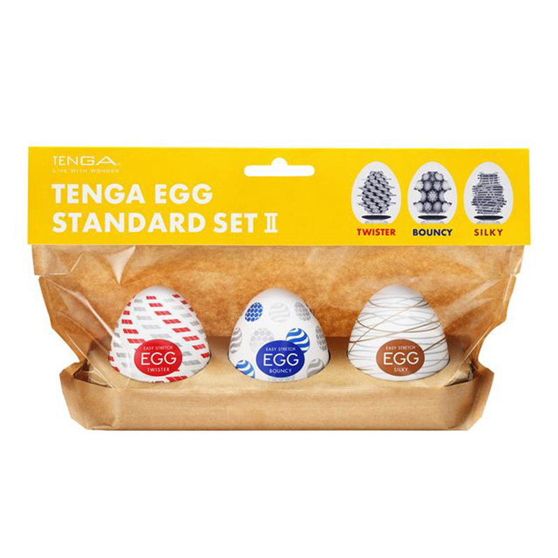 日本TENGA EGG STANDARD彈嫩系列 [3入綜合包 B款]一次性奇趣蛋自慰蛋 自慰器 男用自慰套飛機杯  ✿