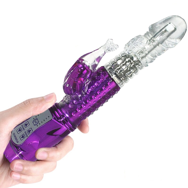 Thumbs 美人魚‧8種伸縮+36段震動360度波浪滾珠旋轉伸縮棒【充電款】電動按摩棒【5000元滿額貴賓禮】