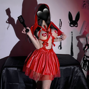 萬聖節Cosplay 小惡魔戰袍 露乳誘惑 情趣性感套裝♥