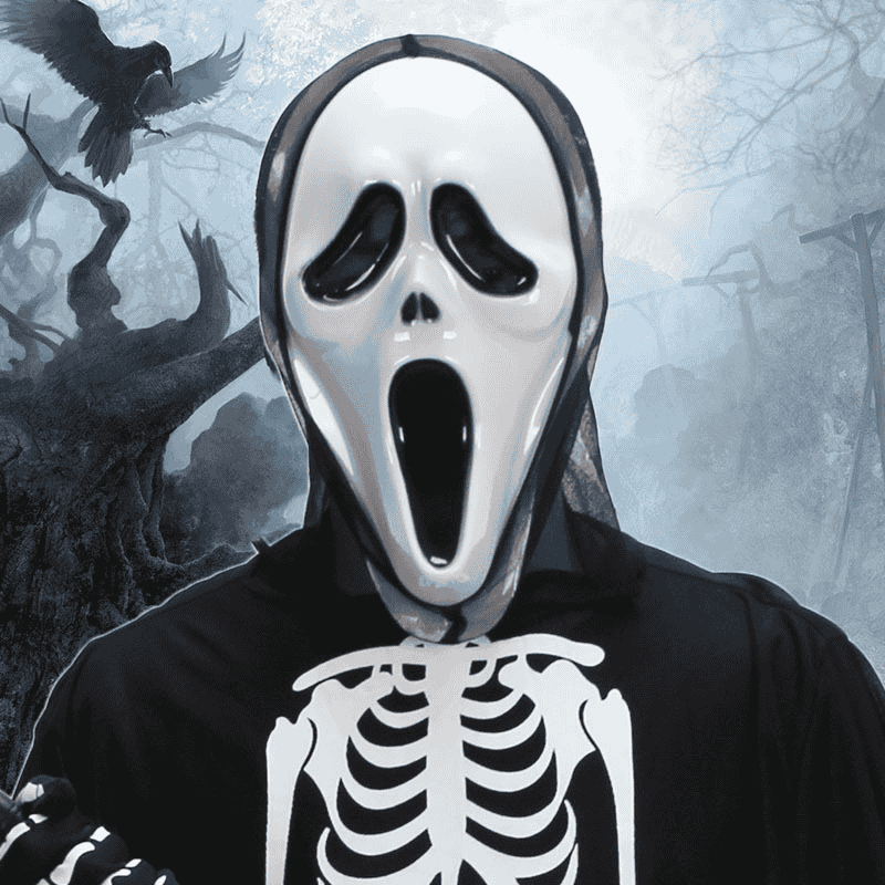 萬聖節cosplay 驚叫 尖叫面具 鬼臉面具♥