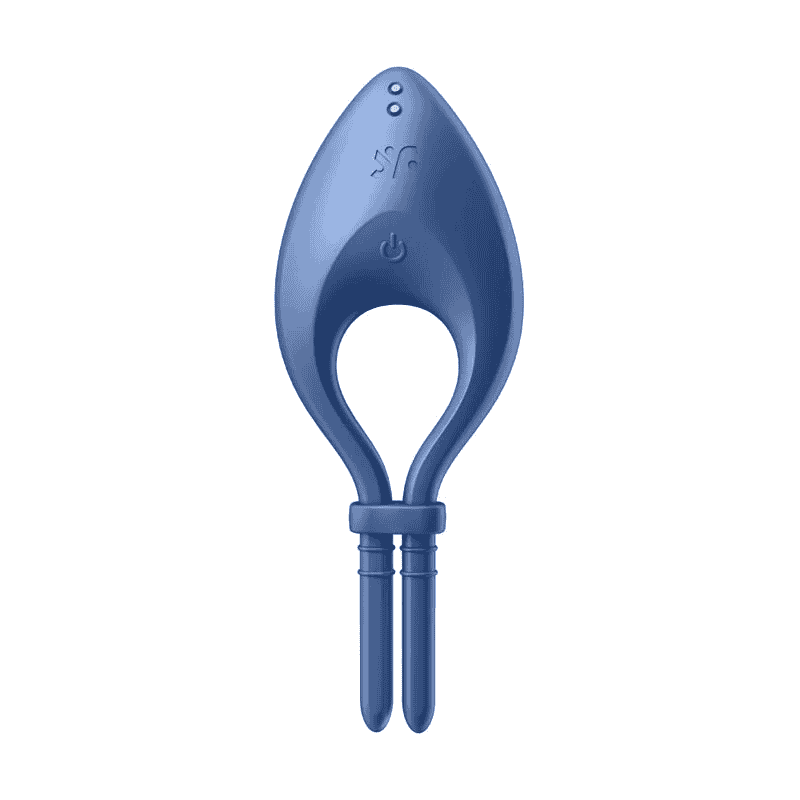 德國Satisfyer Bullseye 智能可調節男士精力環 【12頻震動+APP遙控+保固15年+USB磁吸充電】(藍) ★