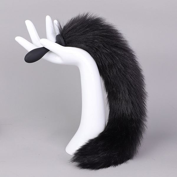 【直徑2.1cm】狐狸尾巴．可拆卸硅膠肛塞(水滴)♥