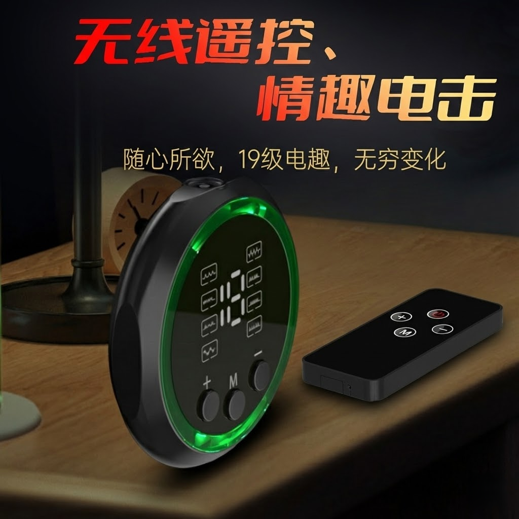 脈衝電擊 微電流電擊 【主機+遙控+USB充電】不含配件 ♥