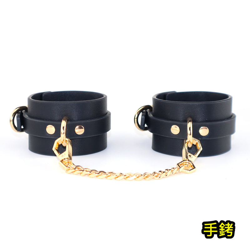 SM調教 情趣束縛情趣調教 皮革束縛手銬(黑)♥