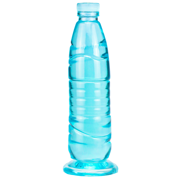 礦泉水 異形高仿真透明男女通用擴肛後庭肛塞(水藍)♥