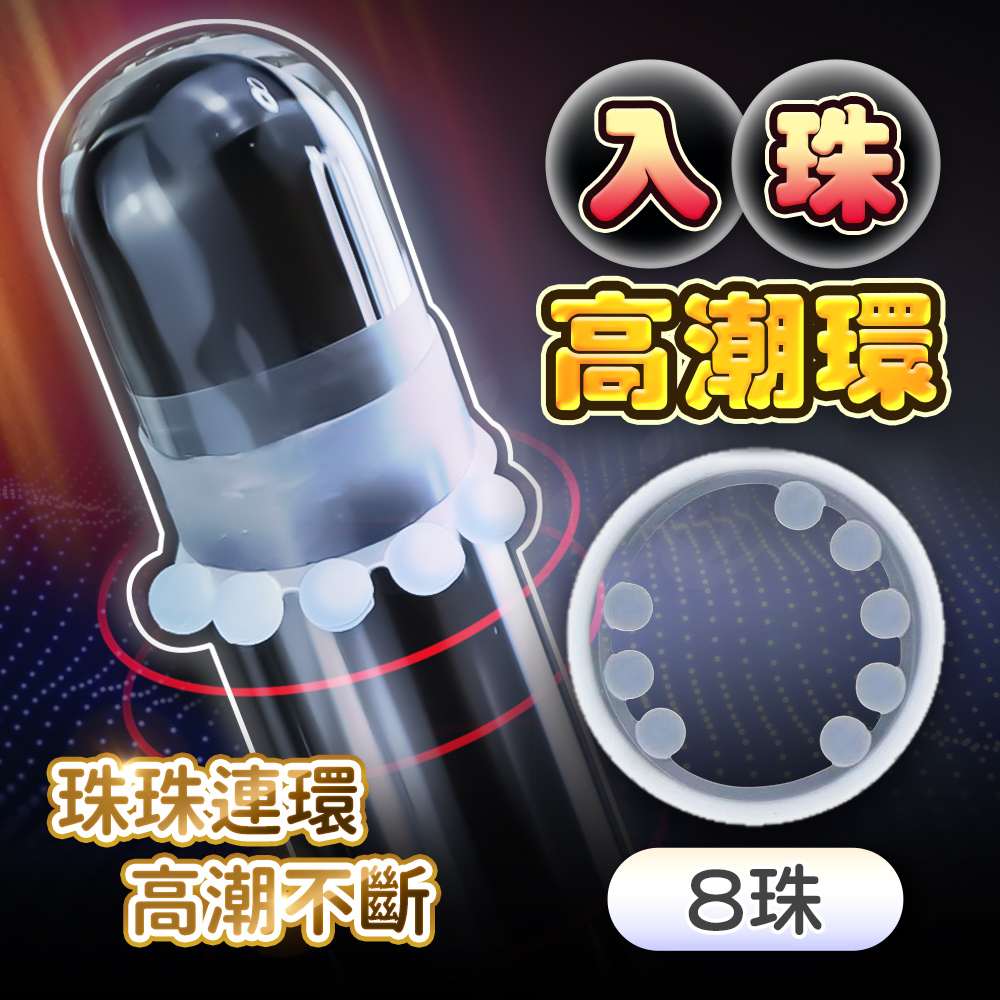 【直徑1.5-6cm】入珠環系列｜陰莖環｜8珠 鎖精環 屌環♥☆