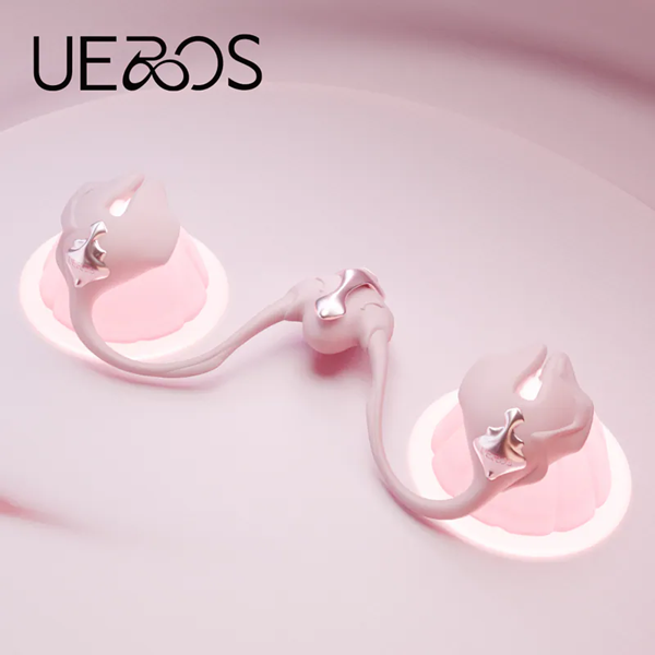 UPKO｜UEROS | 小珊瑚穿戴震動乳夾【6頻震動+遙控+USB磁吸充電】▶台灣永準公司貨保固兩年✿