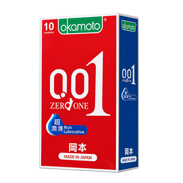 【52mm】OKAMOTO 日本岡本‧001 RL 超潤滑 至尊勁薄 10入裝 保險套