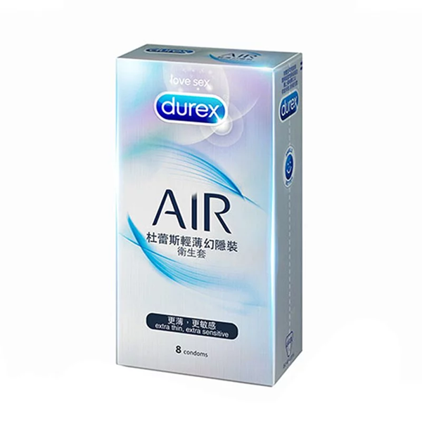 【52mm】Durex 杜蕾斯AIR 輕薄幻隱裝保險套 8入裝 保險套
